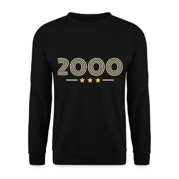 Legendary Since 2000 Birthday Gift 2000 - Unisex Sweatshirt - black - Front - Alina (178cm) & Michal (187cm)