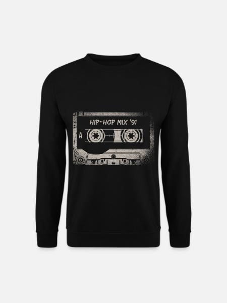 Vintage Alt Hip Hip Mixtape 91 Musik Liebe - Unisex Pullover - Schwarz