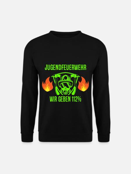Jugendfeuerwehr Feuerwehrmann Feuerwehr Geschenk - Unisex Pullover - Schwarz