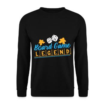 Board Game Nerd Gifts Board Games - Unisex Sweatshirt - black - Front - Alina (178cm) & Michal (187cm)