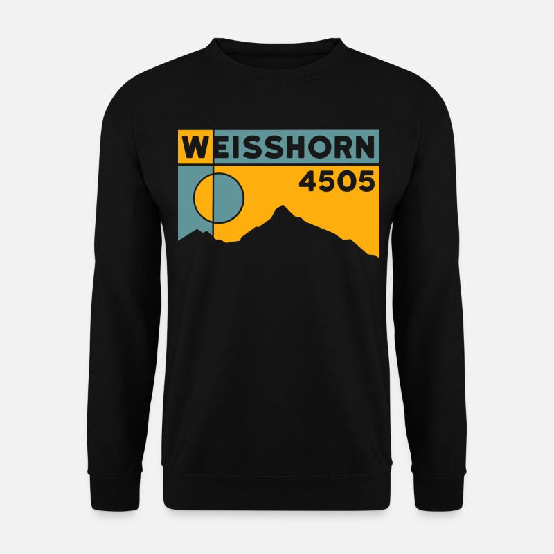 Weisshorn Valais - Unisex Sweatshirt - black