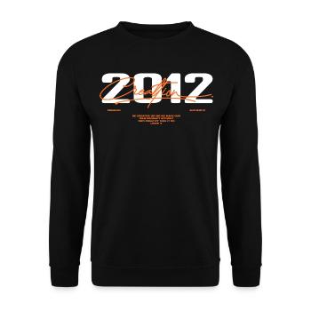 2012 Vintage Retro 2012 Geburtstagsgeschenk 2012 - Unisex Pullover - Schwarz - Vorne - Alina (178cm) & Michal (187cm)