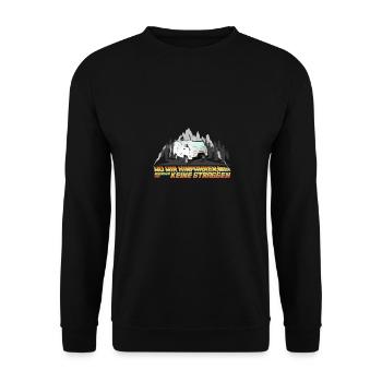UAZ -Wo wir hinfahren, brauchen wir keine Strassen - Unisex Pullover - Schwarz - Vorne - Alina (178cm) & Michal (187cm)