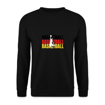 Deutschland Basketball Weltmeister - Unisex Pullover - Schwarz - Vorne - Alina (178cm) & Michal (187cm)