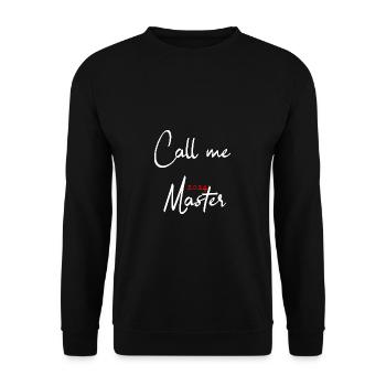 Master 2024 Masterabschluss Sponsion Absolvent - Unisex Pullover - Schwarz - Vorne - Alina (178cm) & Michal (187cm)