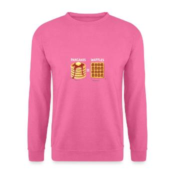 Pfannkuchen und Waffeln - Unisex Pullover - Pink - Vorne
