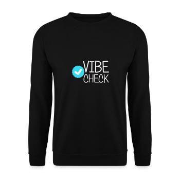 Vérification de l’ambiance - Sweat-shirt Unisexe - noir - Devant - Alina (178cm) & Michal (187cm)