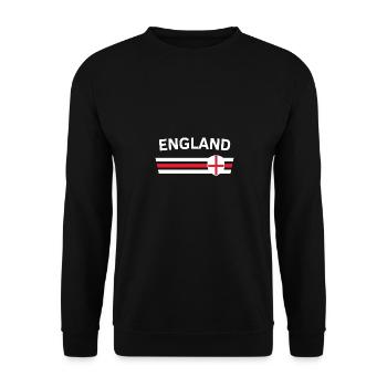 England fan tshirt/trikot for global competitions - Unisex Sweatshirt - black - Front - Alina (178cm) & Michal (187cm)