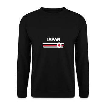 Japan fan tshirt/trikot for global competitions - Unisex Sweatshirt - black - Front - Alina (178cm) & Michal (187cm)