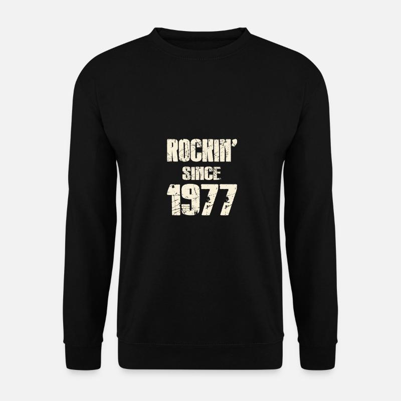 Rockin since 1977 - Unisex Sweatshirt - black