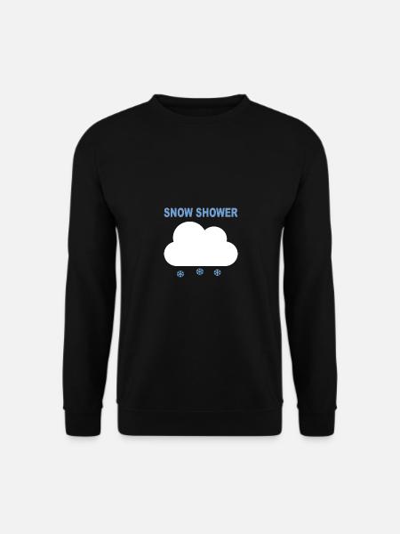 SNOW SHOWER - Unisex Sweatshirt - black