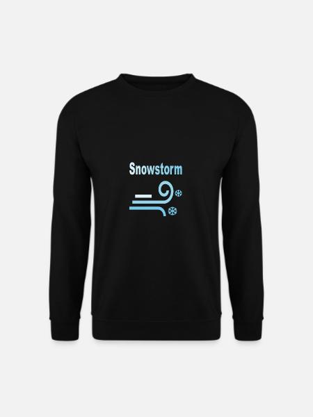 Snowstorm - Schneesturm - Unisex Sweatshirt - black