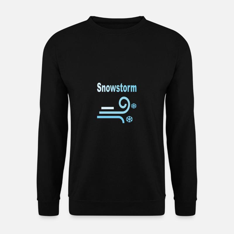 Snowstorm - Schneesturm - Unisex Sweatshirt - black