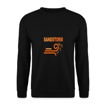 SANDSTORM - Unisex Sweatshirt - black - Front - Alina (178cm) & Michal (187cm)