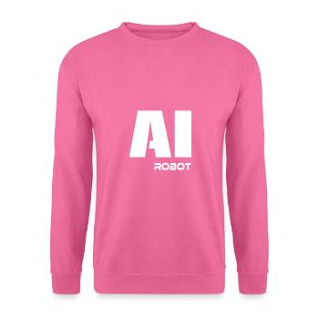AI robot - Unisex Pullover - Pink - Vorne