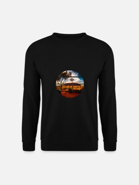 Uluru Australia Ayers Rock - Unisex Pullover - Schwarz
