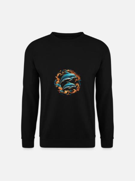 Dolphins - Unisex Sweatshirt - black