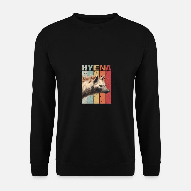 Hyena Head Retro style - Unisex Sweatshirt - black
