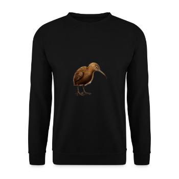 Mignon oiseau kiwi - Sweat-shirt Unisexe - noir - Devant - Alina (178cm) & Michal (187cm)