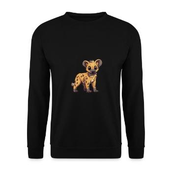 Super Cute Hyenas Baby - Unisex Sweatshirt - black - Front - Alina (178cm) & Michal (187cm)