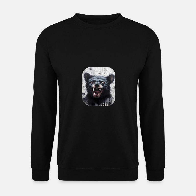 Laughing Tasmanian Devil - Unisex Sweatshirt - black