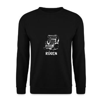 CHAISE DE PLAGE RÜGEN - Sweat-shirt Unisexe - noir - Devant - Alina (178cm) & Michal (187cm)
