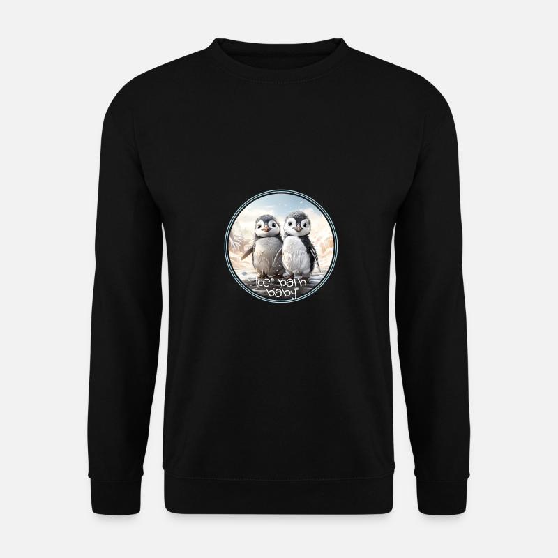 Bain de glace bébé - Sweat-shirt Unisexe - noir