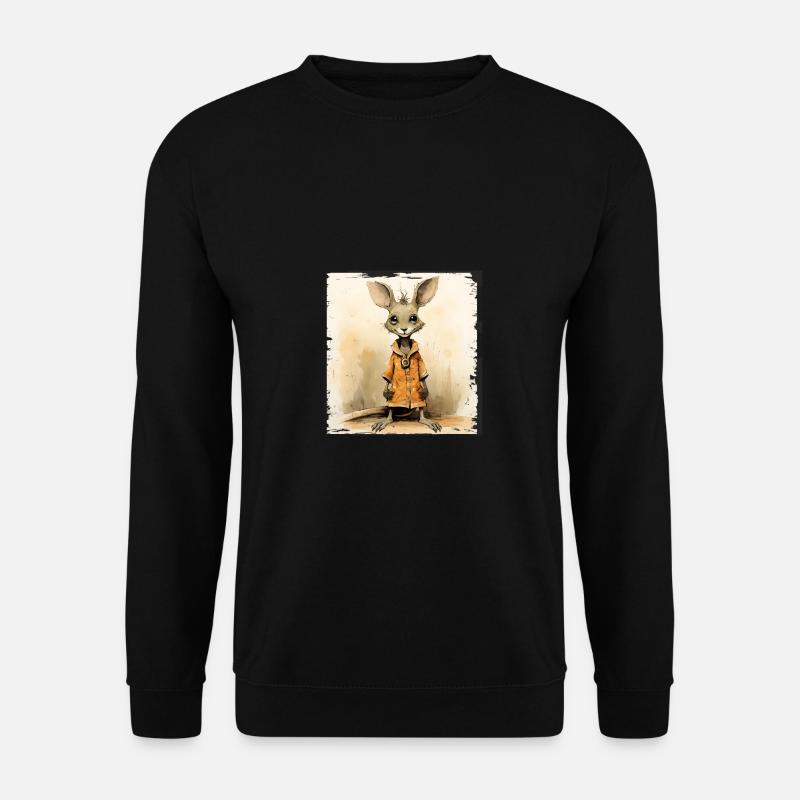cute kangaroo - Unisex Sweatshirt - black
