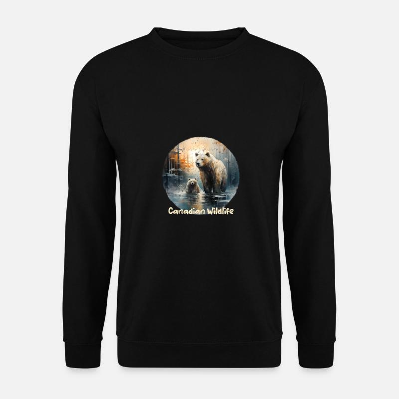 Faune canadienne d’époque - Sweat-shirt Unisexe - noir