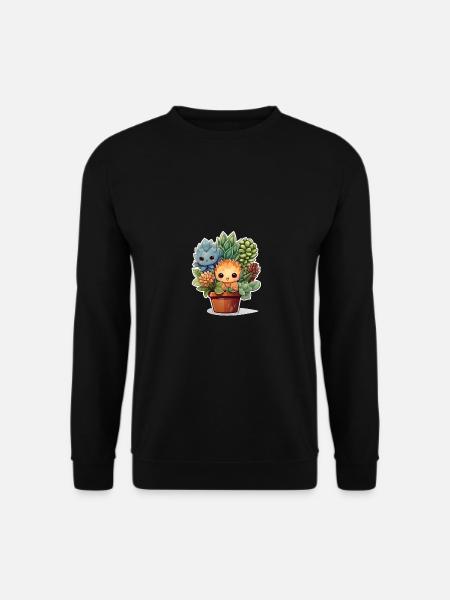 Little plant - Unisex Pullover - Schwarz