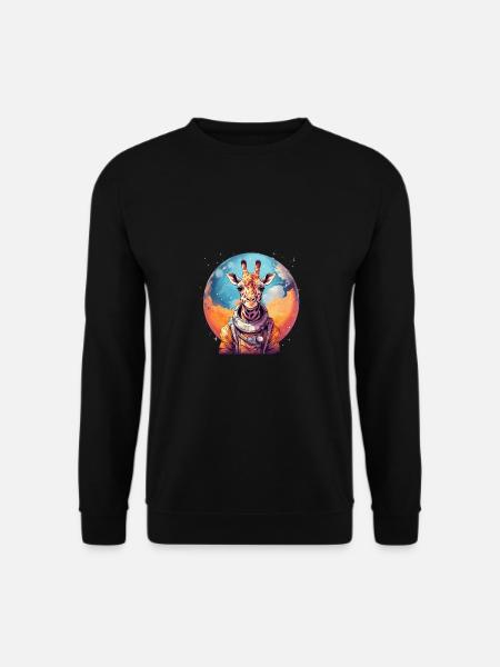 Giraffe - Unisex Pullover - Schwarz