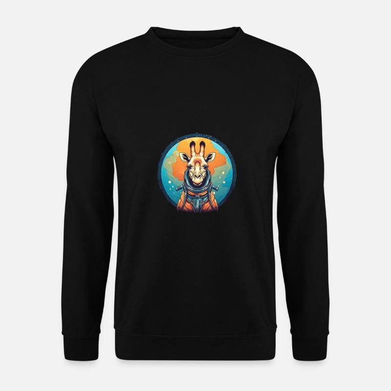 Giraffe - Unisex Pullover - Schwarz