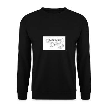 Souris fêtardes - Sweat-shirt Unisexe - noir - Devant - Alina (178cm) & Michal (187cm)