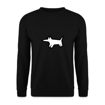 Hund - Unisex sweater - sort - Foran - Alina (178cm) & Michal (187cm)