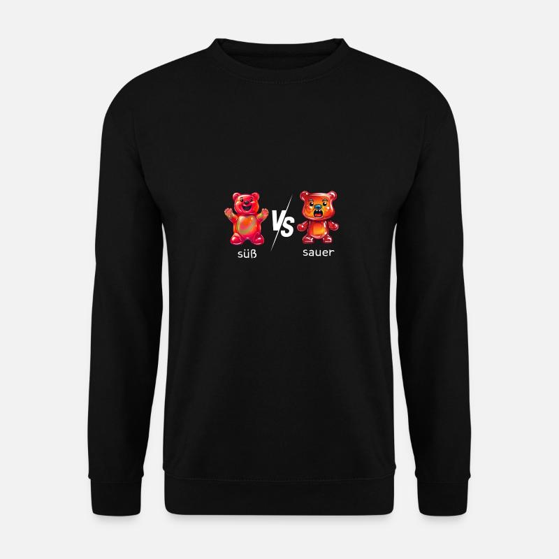 Süßes oder Saueres Gummibären - Unisex Pullover - Schwarz