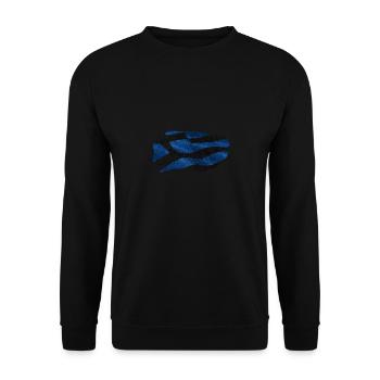 ich bin frei - Unisex Pullover - Schwarz - Vorne - Alina (178cm) & Michal (187cm)