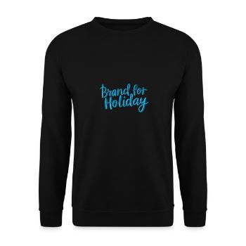 Brand For Holiday - Unisex Sweatshirt - black - Front - Alina (178cm) & Michal (187cm)