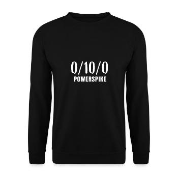 0/10/0 Powerspike - Unisex Pullover - Schwarz - Vorne - Alina (178cm) & Michal (187cm)