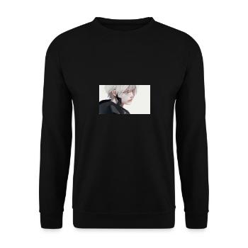 ANIME SWS WHITE - Unisex Pullover - Schwarz - Vorne - Alina (178cm) & Michal (187cm)