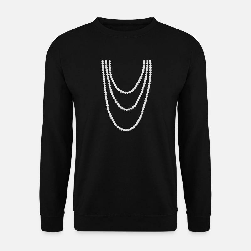 Pearl chain - Unisex Sweatshirt - black