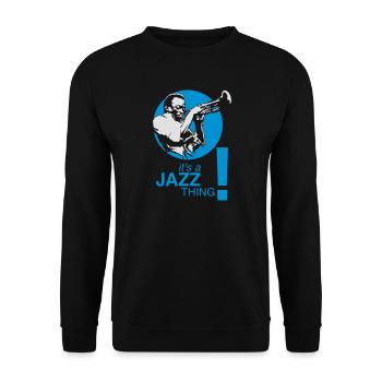 Jazz thing flex - Unisex Sweatshirt - black - Front - Alina (178cm) & Michal (187cm)