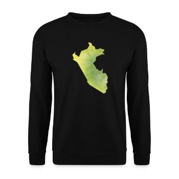 Peru - Unisex Sweatshirt - black - Front - Alina (178cm) & Michal (187cm)