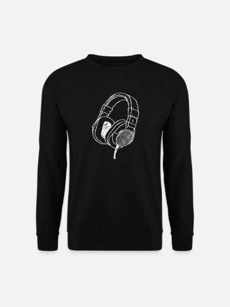 Esquisse casque Lineart - Sweat-shirt Unisexe - noir