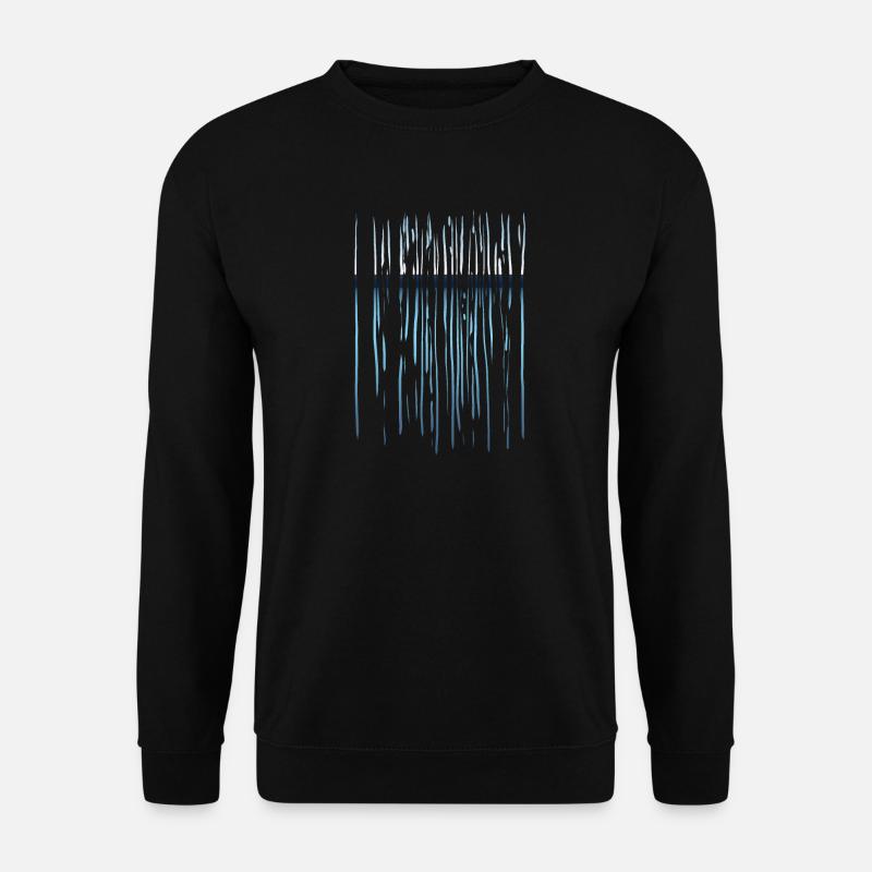 Lines pattern - horizon - Unisex Sweatshirt - black