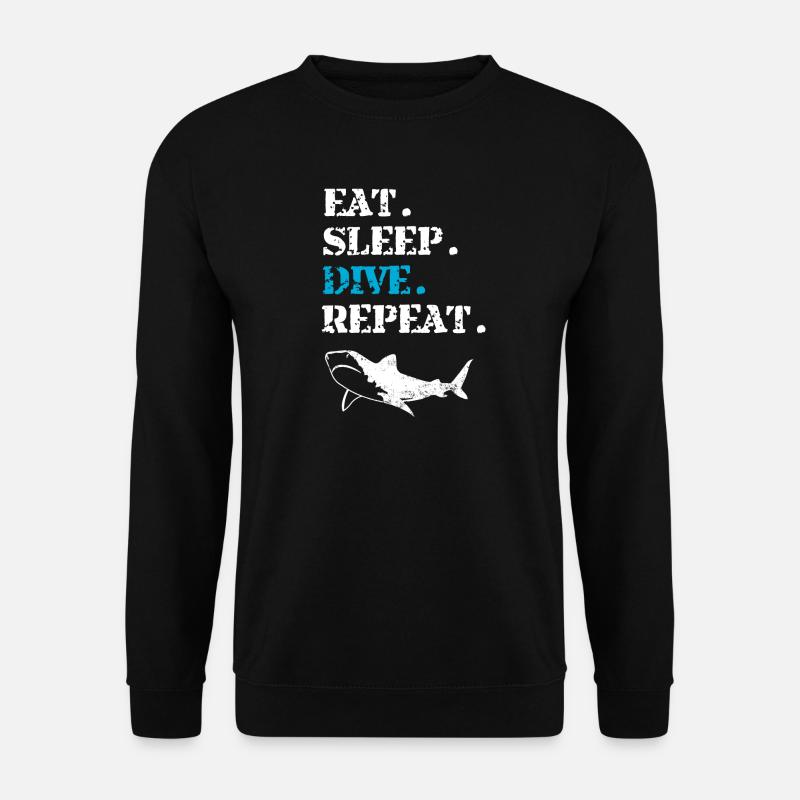 Diving Diver - Unisex Sweatshirt - black