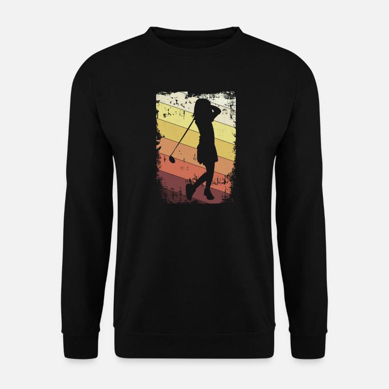 Golf Golfspielerin - Unisex Pullover - Schwarz