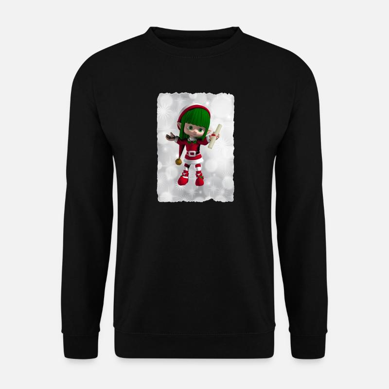 Grüner Elf - Unisex Pullover - Schwarz