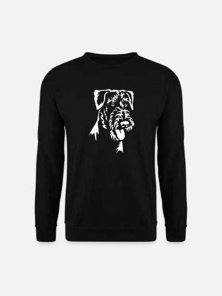 Airedale Terrier Head "Black Edition" - Unisex Sweatshirt - black