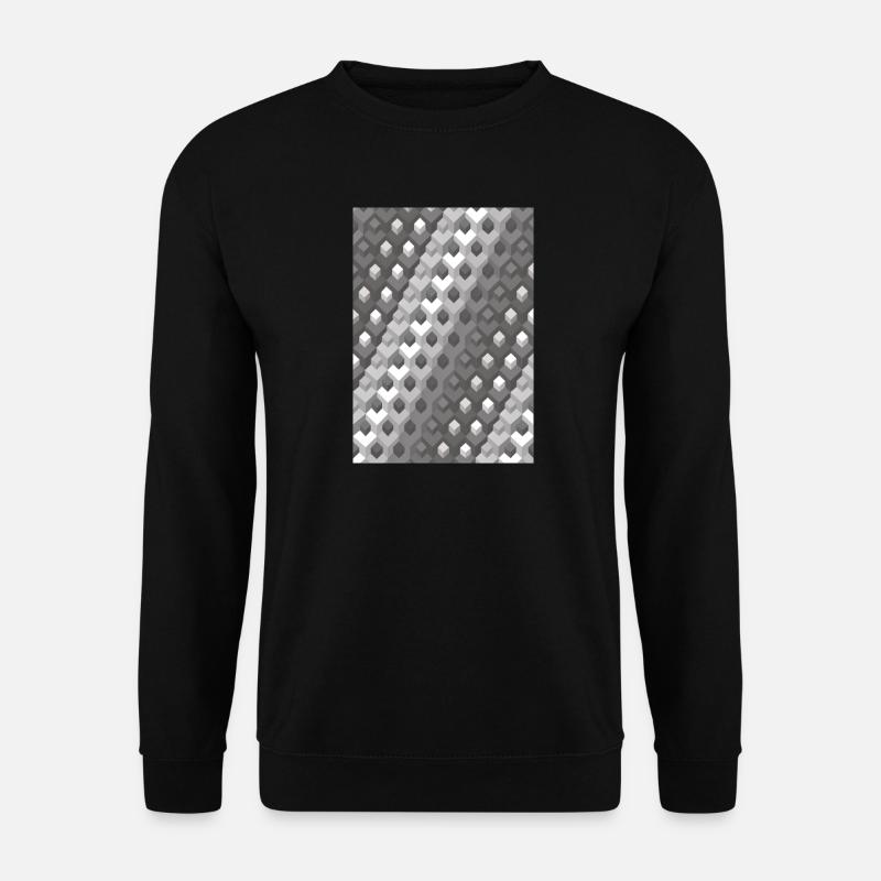 Grayscale gradient Left turn - Unisex Sweatshirt - black