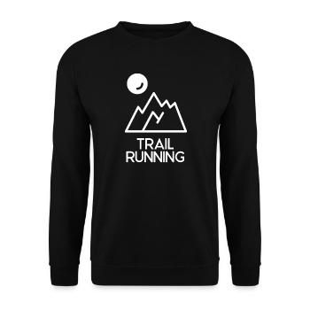 Trail Running - Unisex Sweatshirt - black - Front - Alina (178cm) & Michal (187cm)